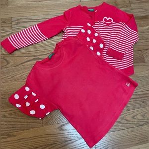 United colors of Benetton t-shirt and assorted sweater